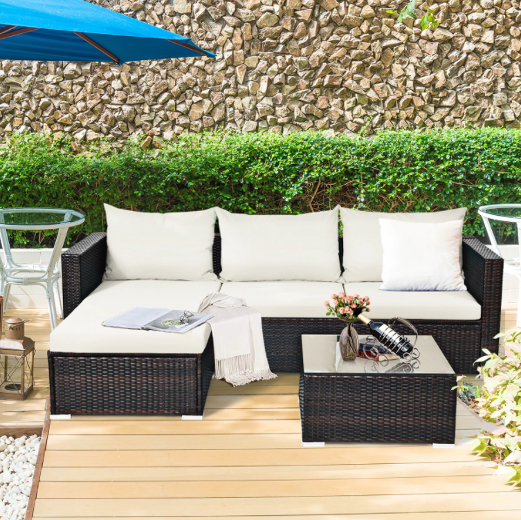 Patio Rattan Sectional