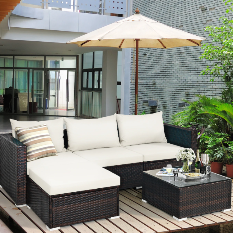 Patio Rattan Sectional