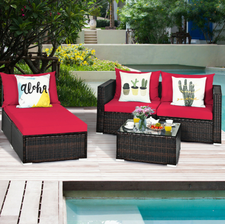 Patio Rattan Sectional