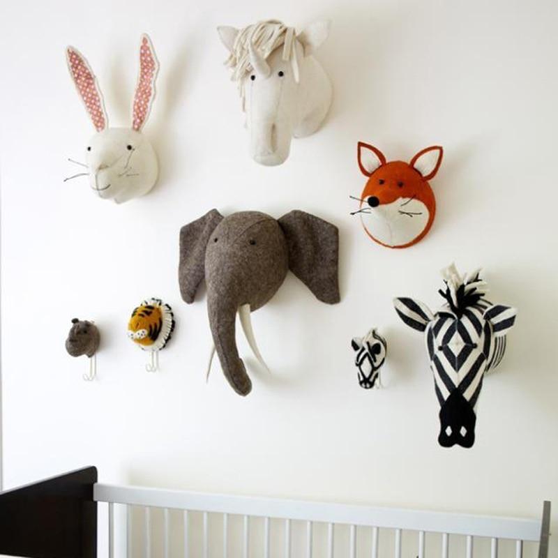 Plush Wall Hanging Animals