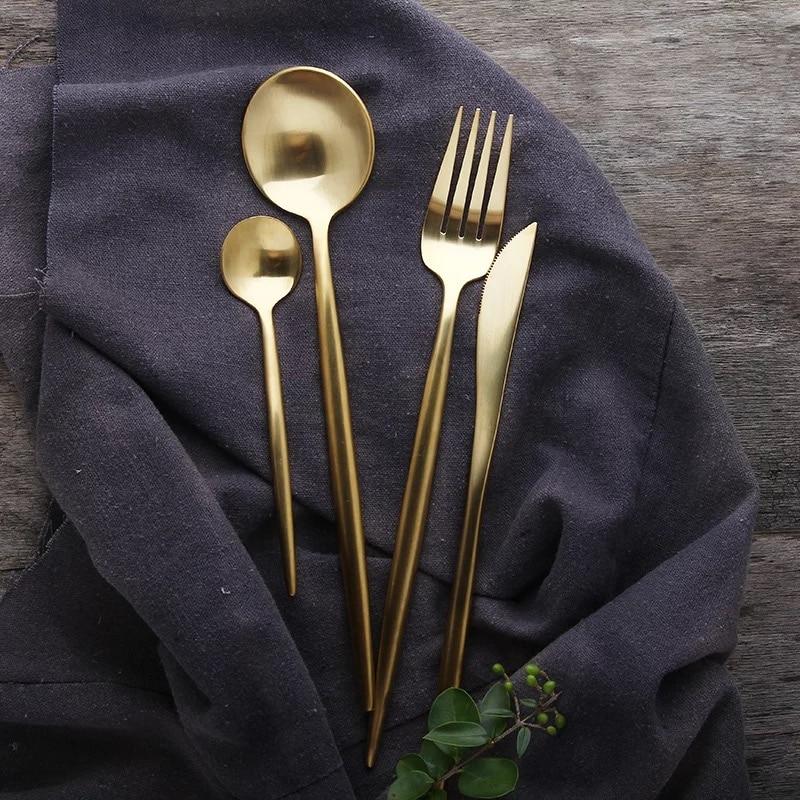 Gold Cutlery Set