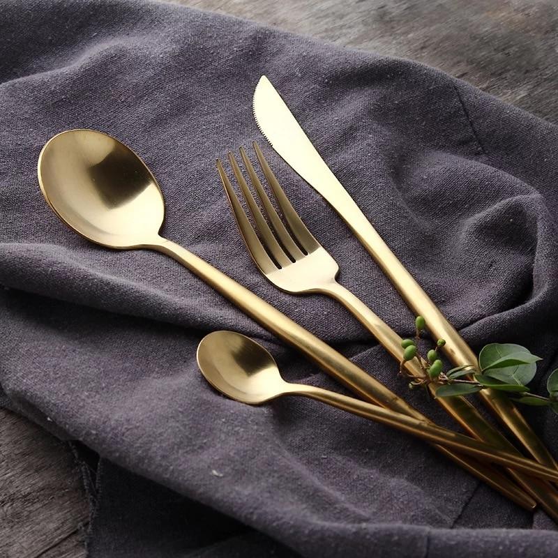 Gold Cutlery Set