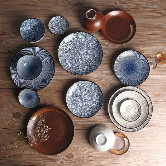 Japanese Style Ceramic Dinner Plates