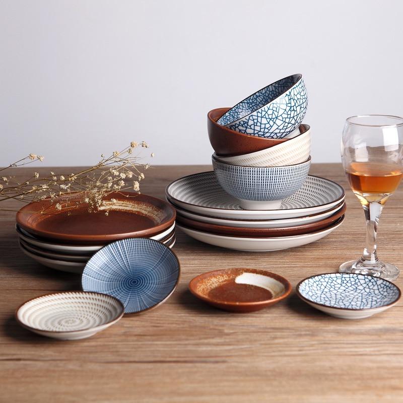 Japanese Style Ceramic Dinner Plates