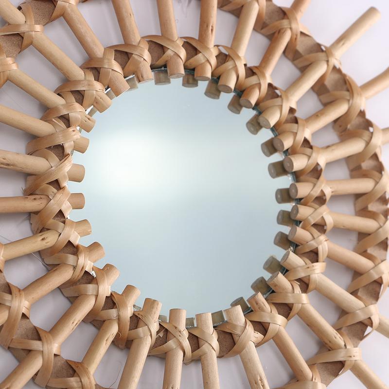 Rattan Sunburst Mirror