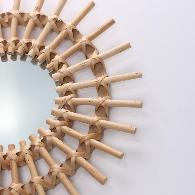 Rattan Sunburst Mirror