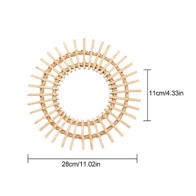 Rattan Sunburst Mirror