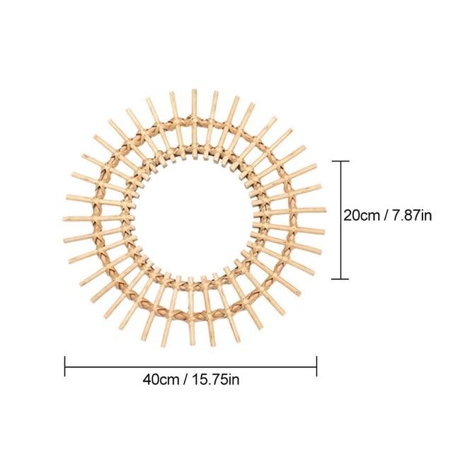 Rattan Sunburst Mirror