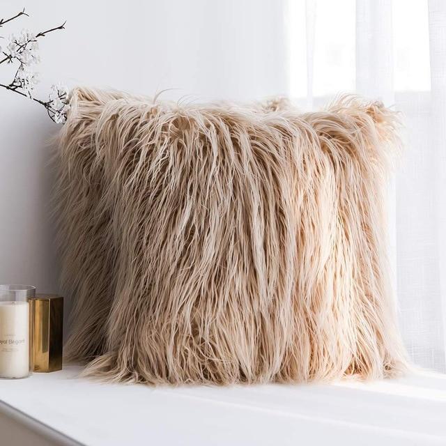 Faux Fur Pillow Cover