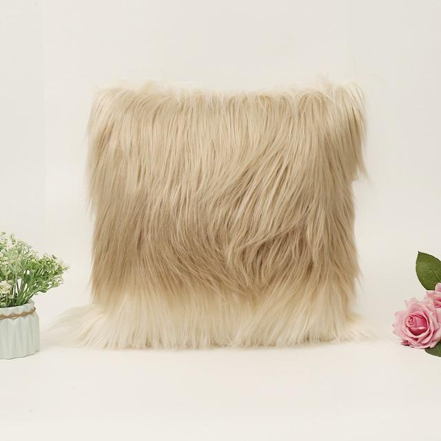 Faux Fur Pillow Cover