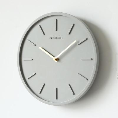 Minimalist Cement Wall Clock