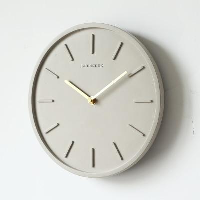 Minimalist Cement Wall Clock