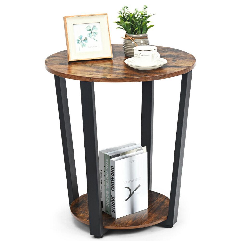 Industrial End Table Metal Frame