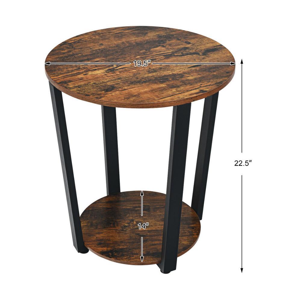 Industrial End Table Metal Frame