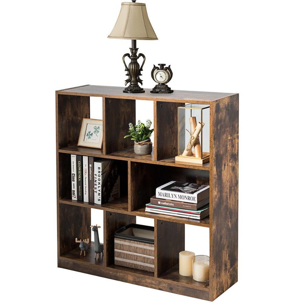 Industrial Open Shelf Bookcase