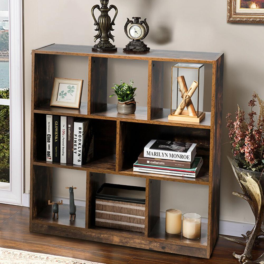 Industrial Open Shelf Bookcase