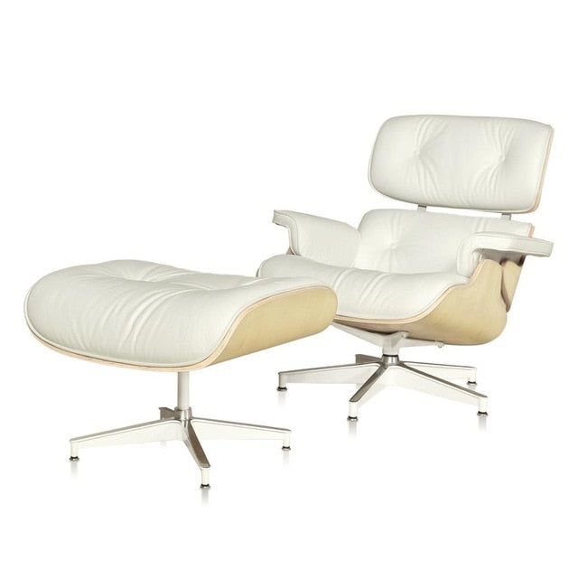 Modern Classic Lounge Chair with Ottoman