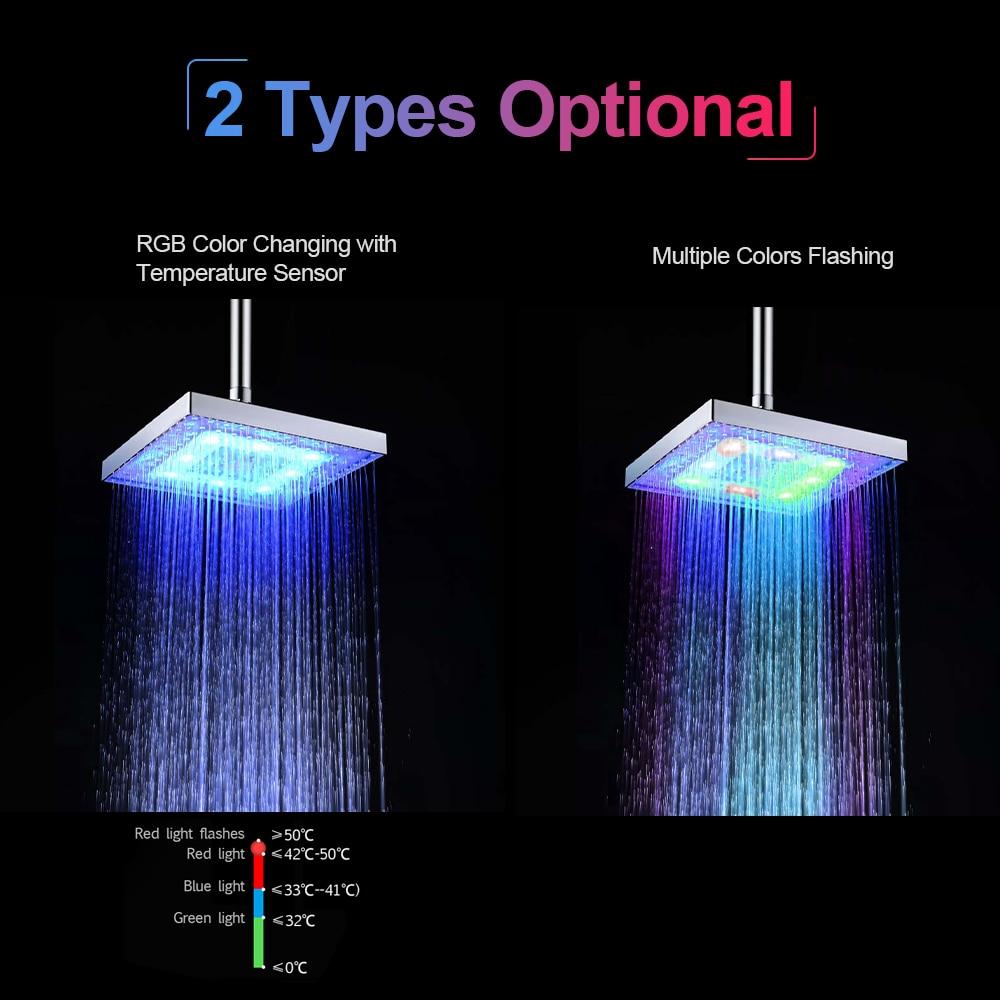 Smart LED Rainfall Shower Head