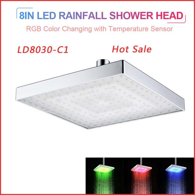 Smart LED Rainfall Shower Head