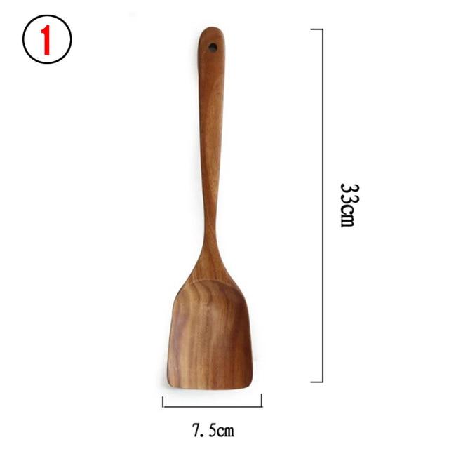 Natural Wood Tableware Set