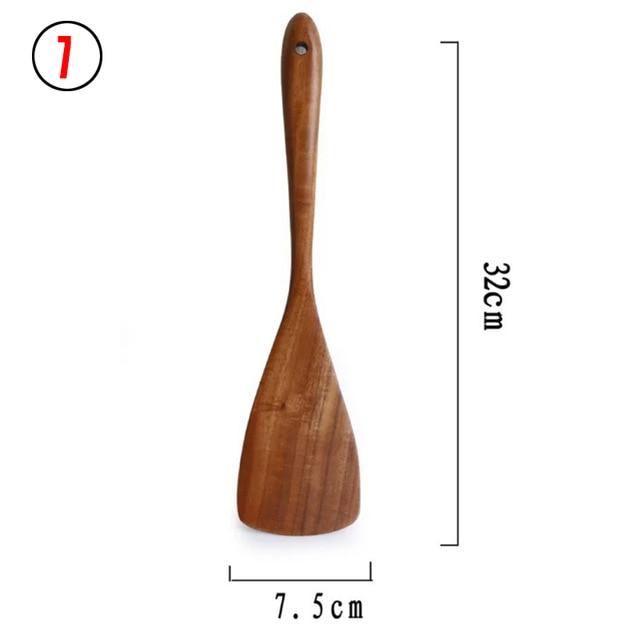 Natural Wood Tableware Set