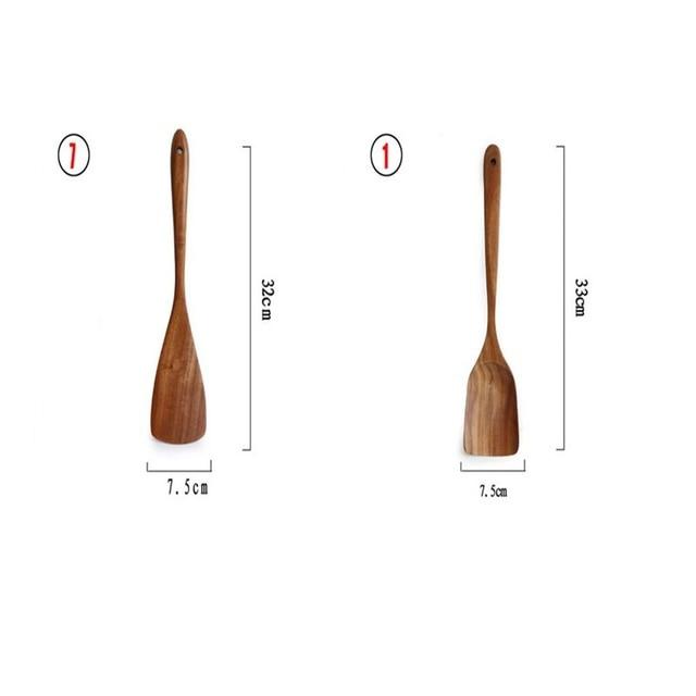 Natural Wood Tableware Set