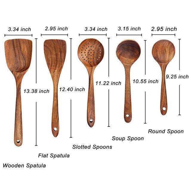 Natural Wood Tableware Set