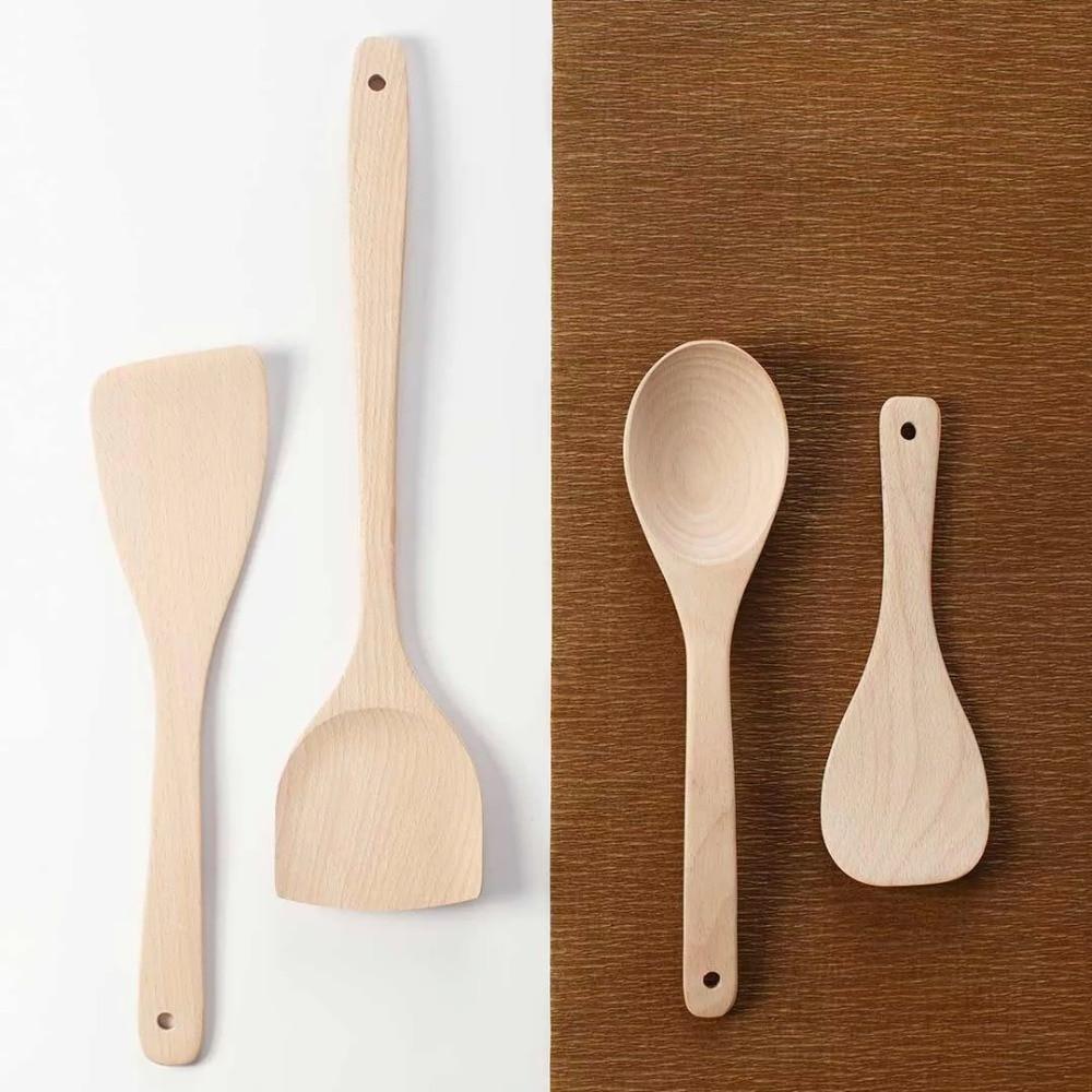 Beech Wood Utensils Set