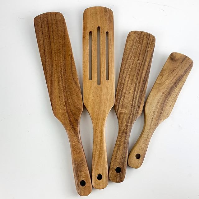 Natural Wood Tableware Set