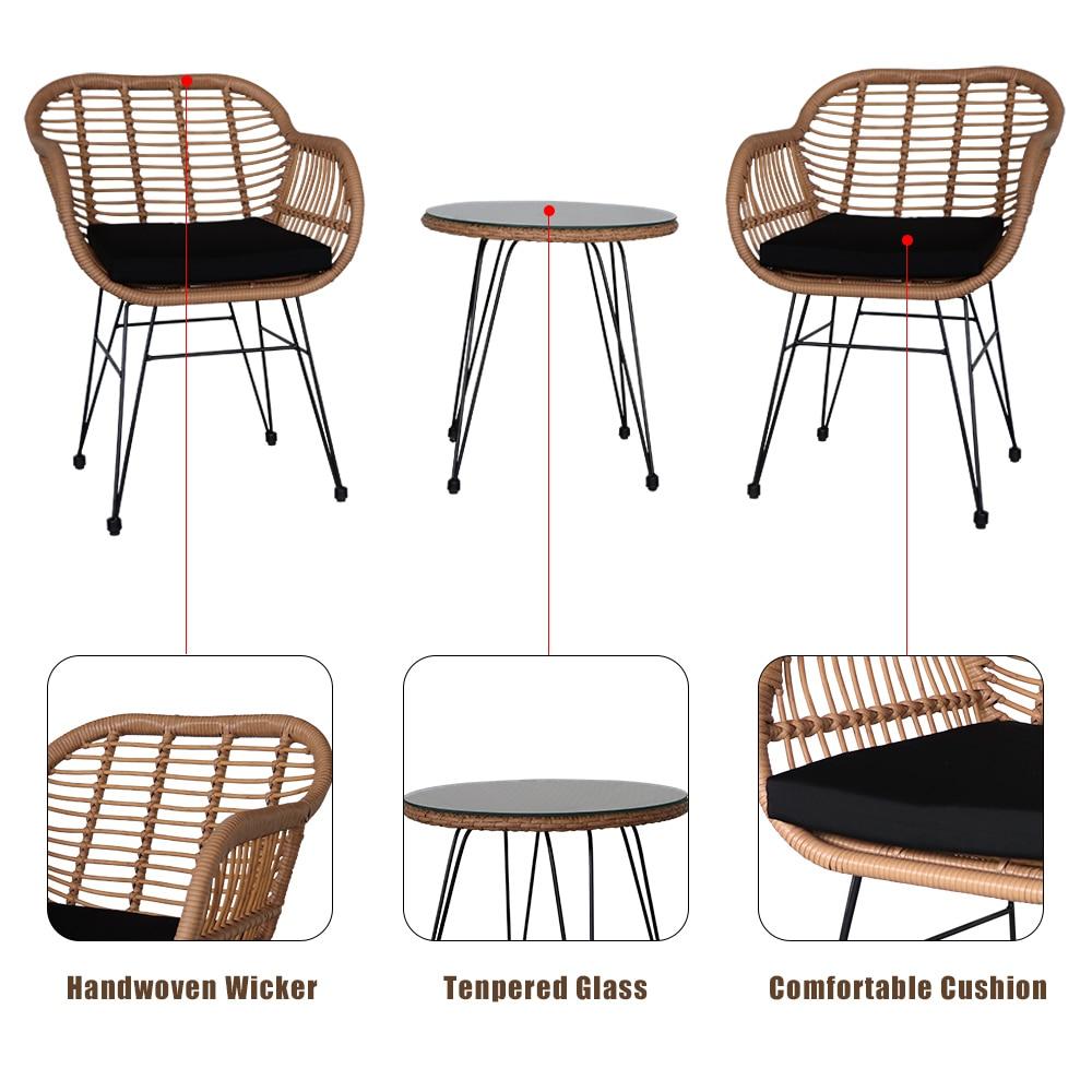 Modern 3-Peice Patio Set