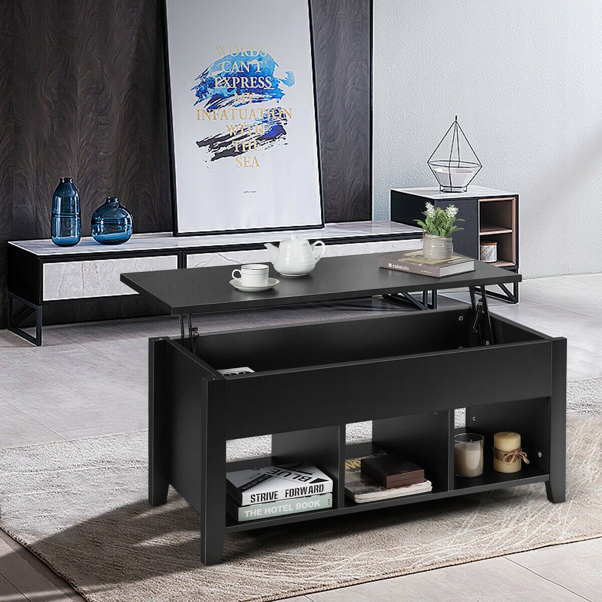 Lift Top Coffee Table w/ Storage