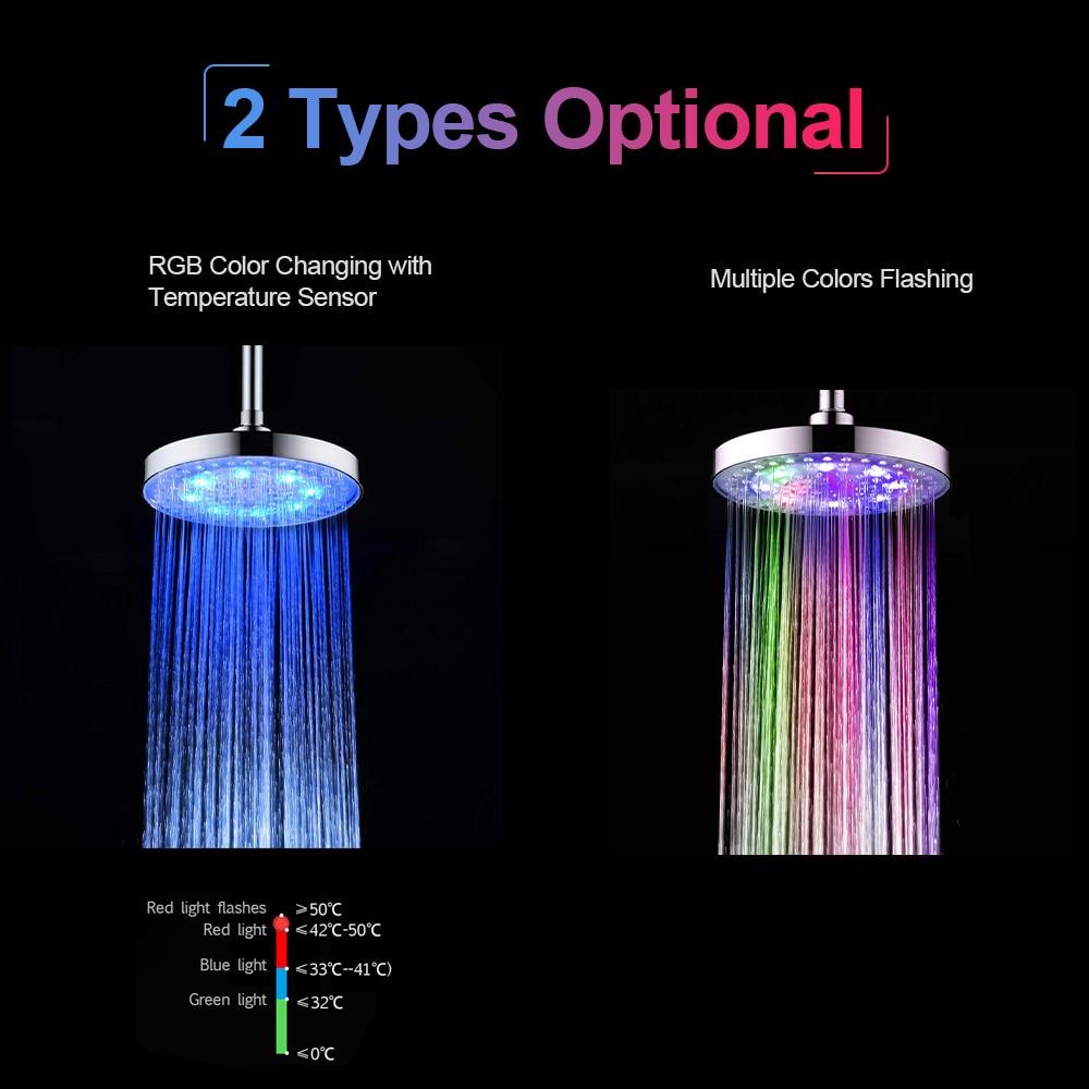 Smart LED Rainfall Shower Head