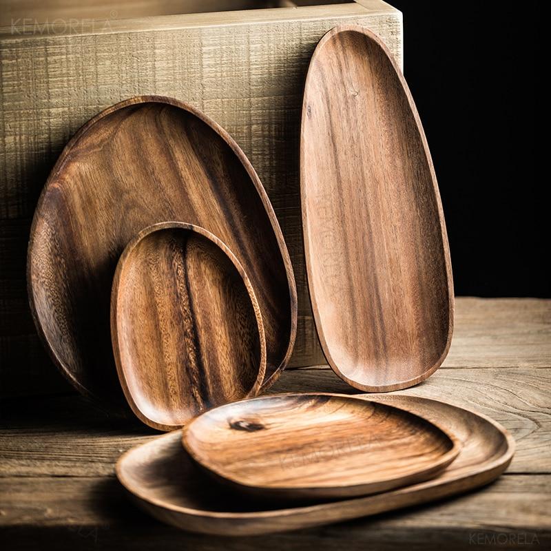 Walnut Serving Plates