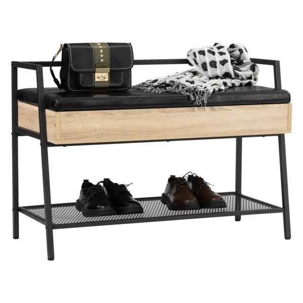 Bench Organizer w/ Storage and Shoe Rack