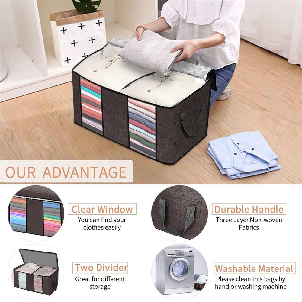 4pcs Stackable Storage Bins