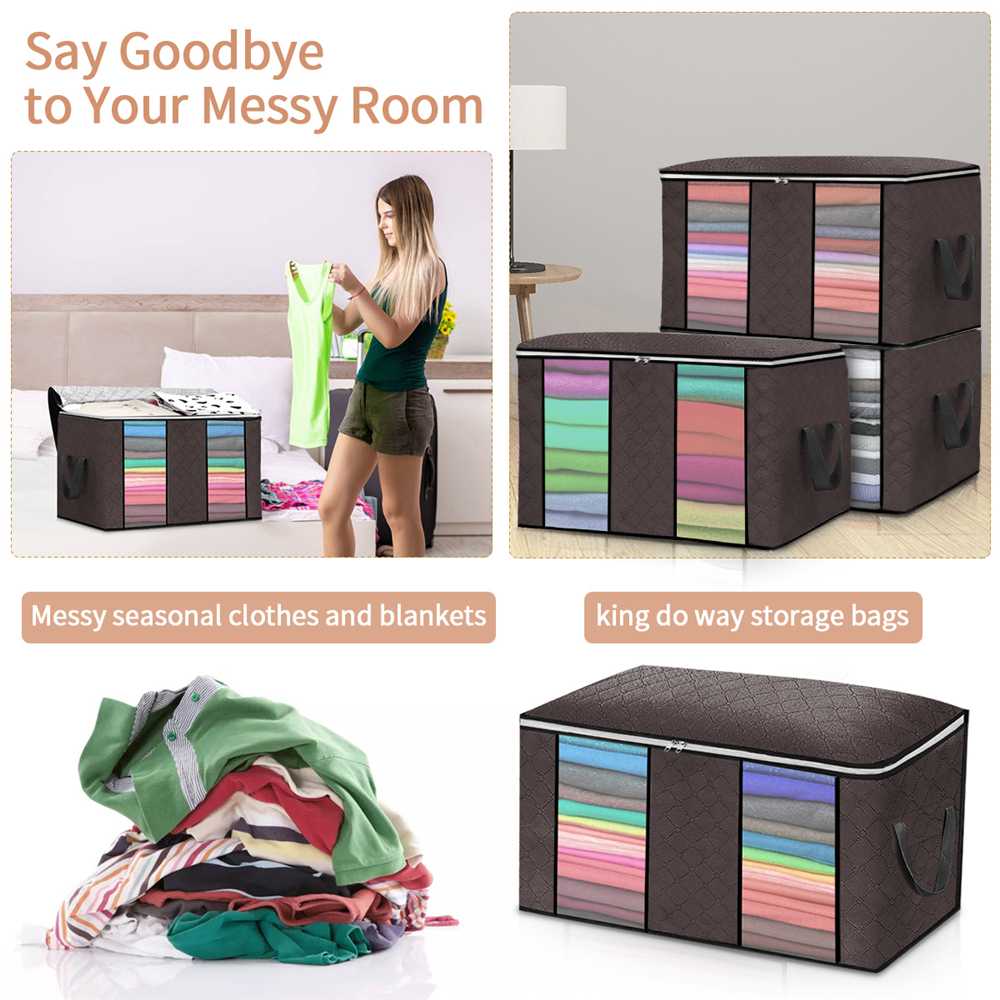 4pcs Stackable Storage Bins