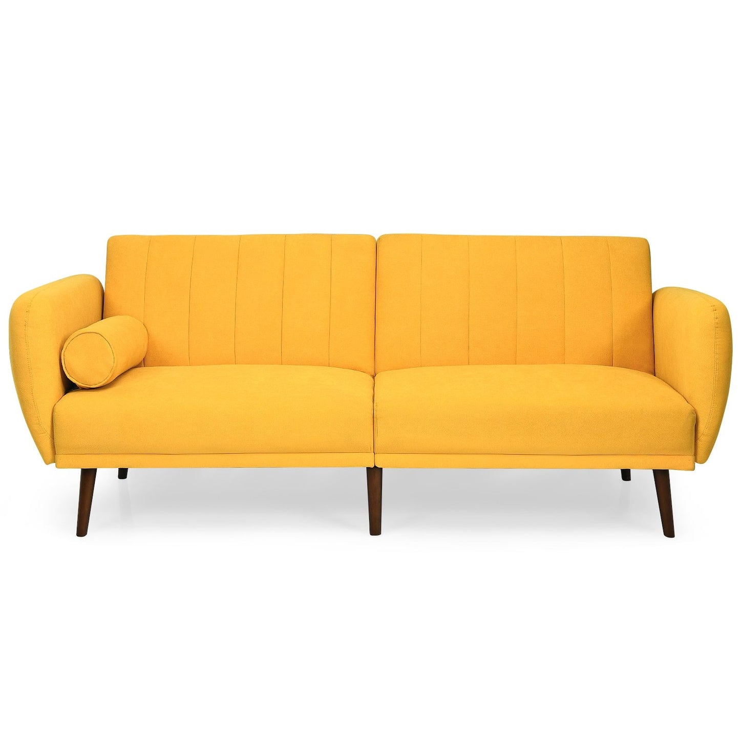 Convertible Sofa Futon w/ Wood Legs