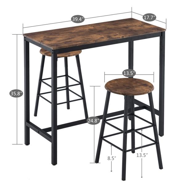 Industrial Style Bar Furniture Set