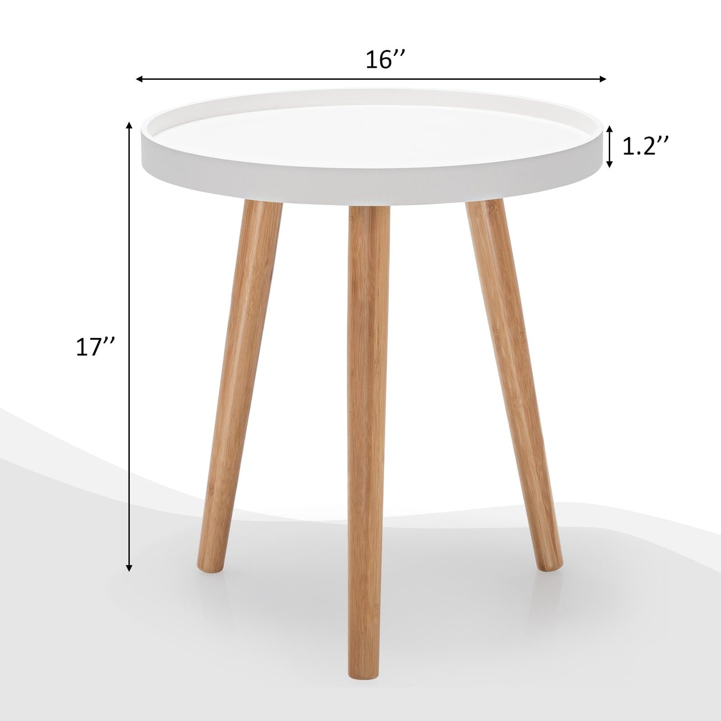 Round Sofa End Table