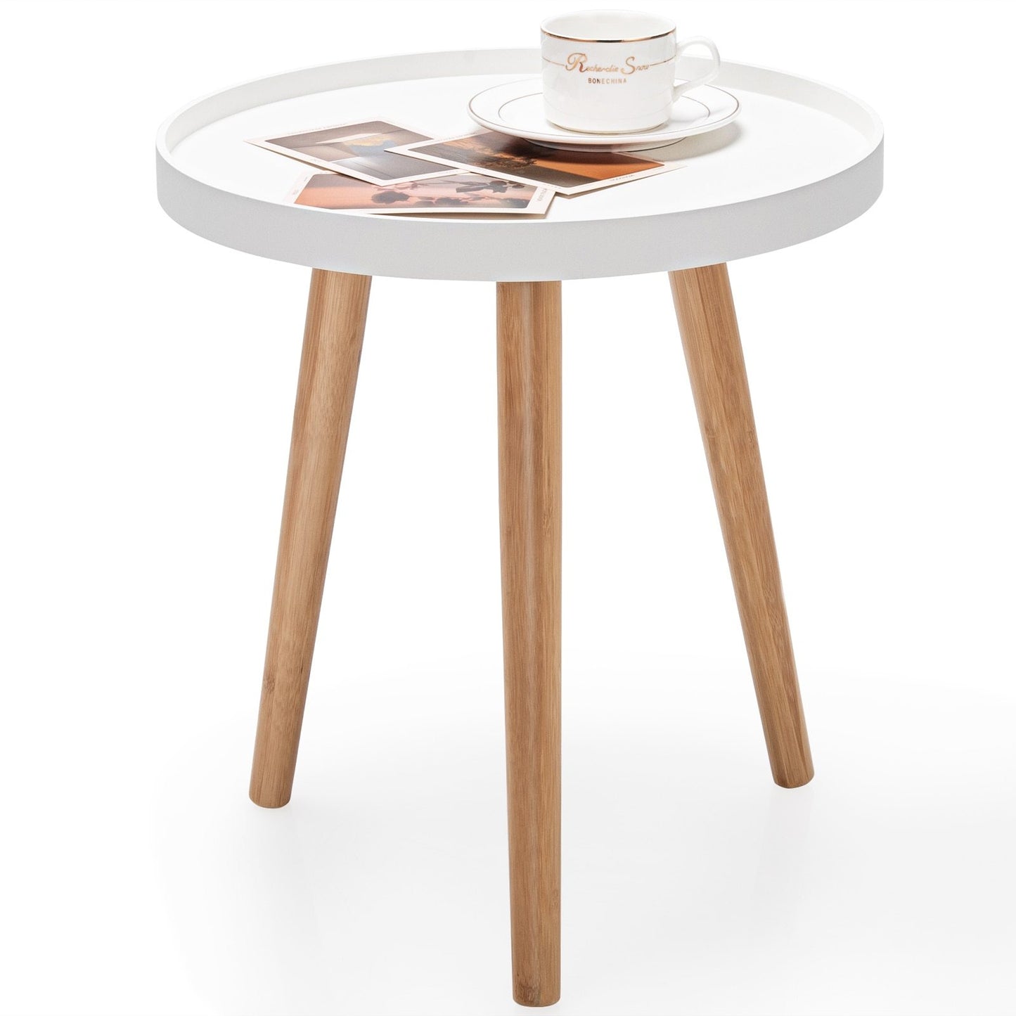 Round Sofa End Table