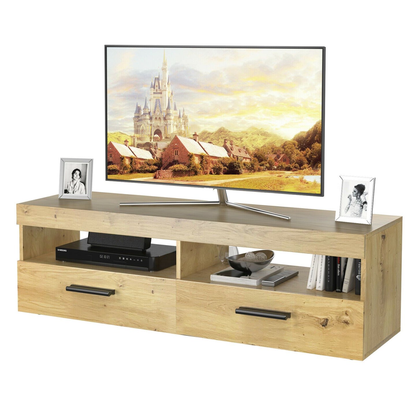 Natural Wood TV Stand