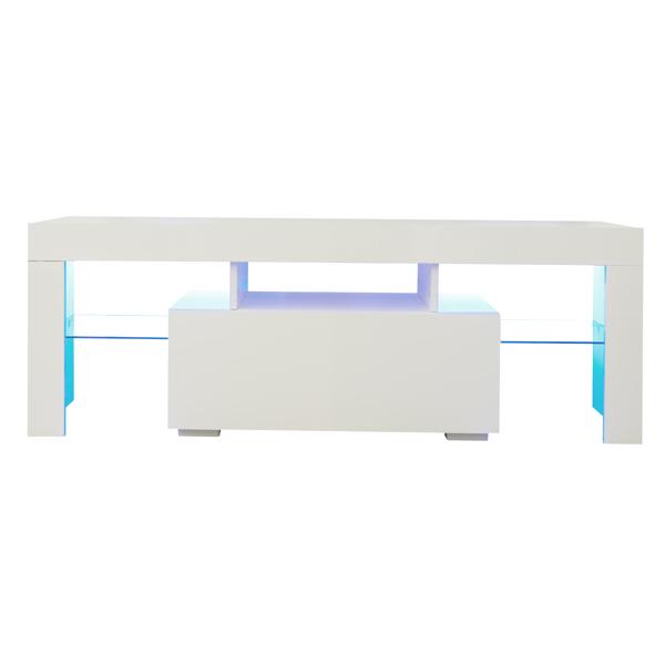 TV Cabinet Entertainment Center, w/ LED Light