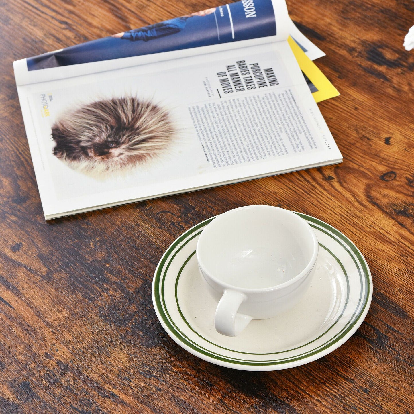 Metal & Wood Coffee Table