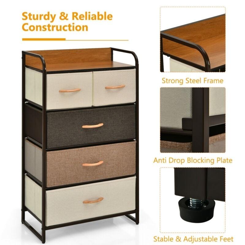 4-Tier Tower Storage Dresser