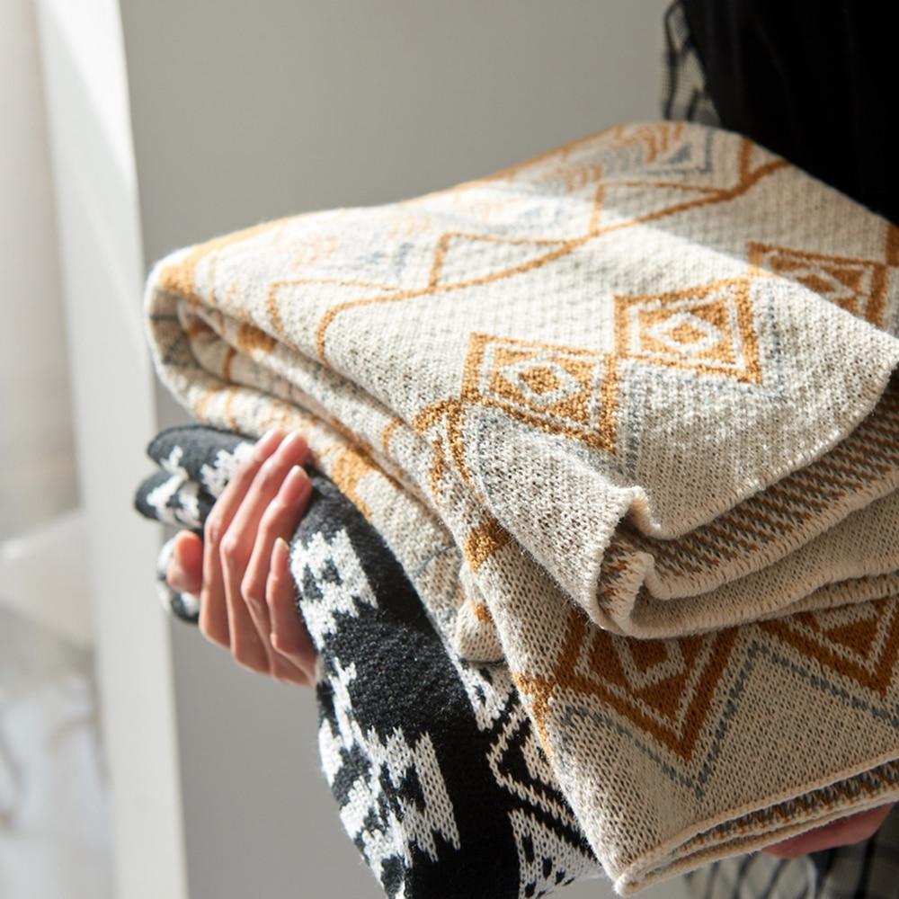 Bohemian Knitted Blanket