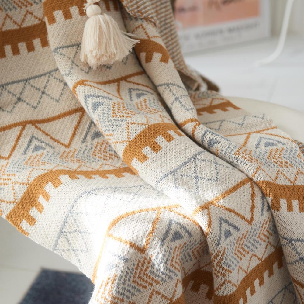 Bohemian Knitted Blanket