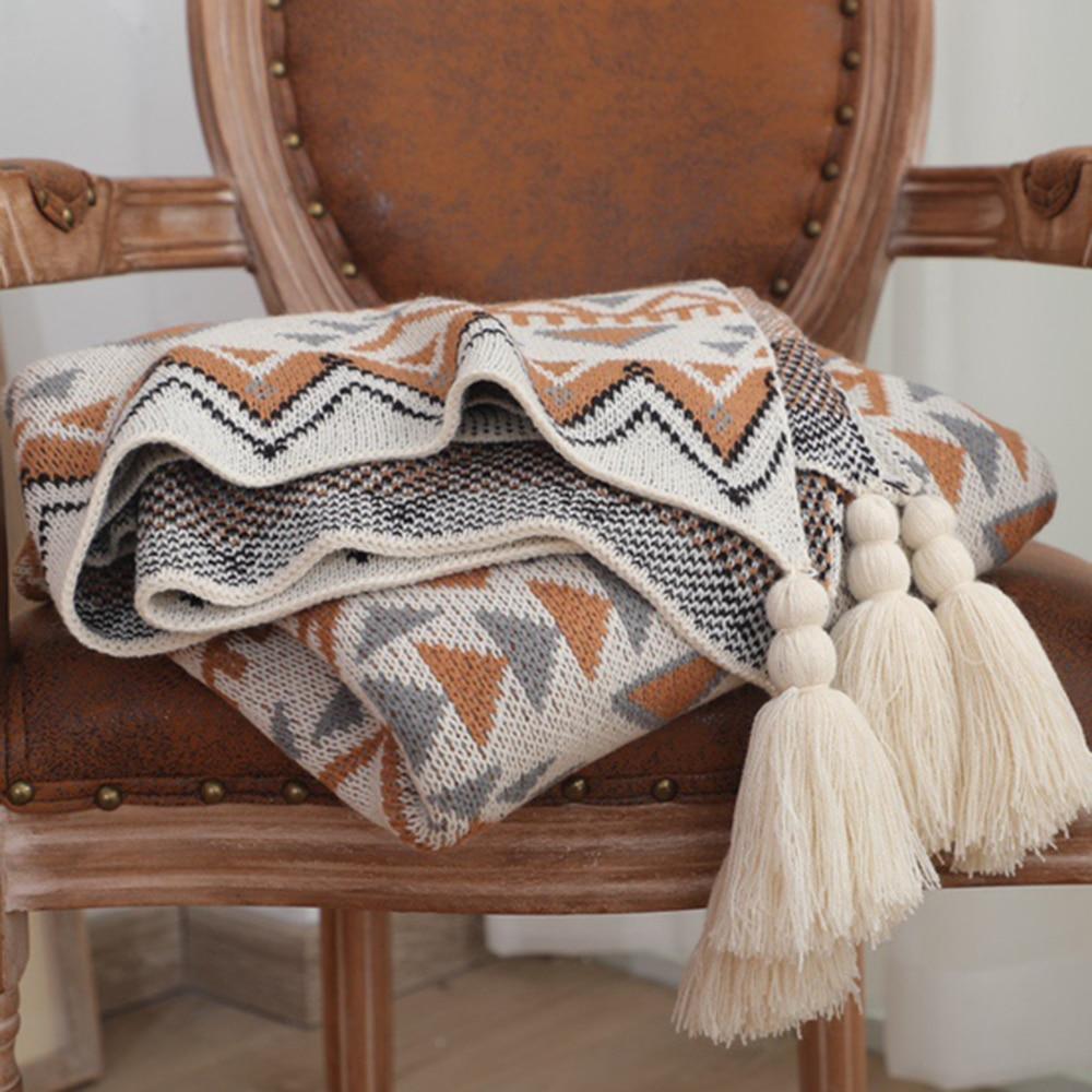 Bohemian Knitted Blanket