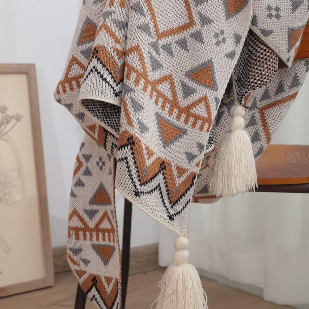 Bohemian Knitted Blanket