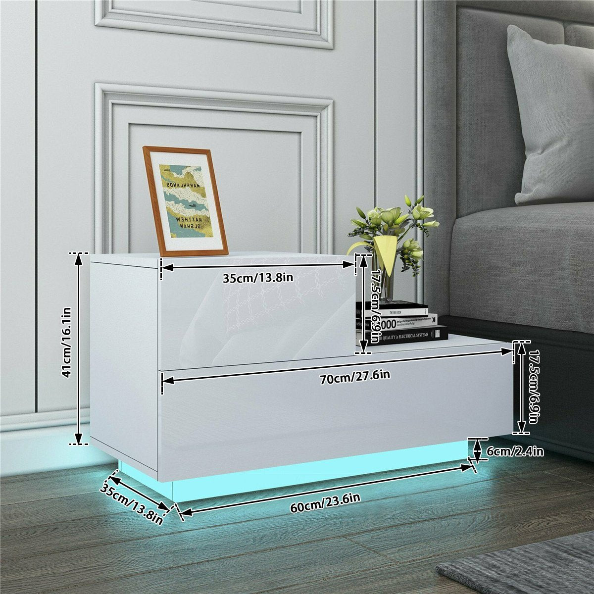 Modern LED Nightstand