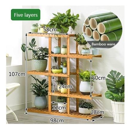 Bamboo Plant Stand